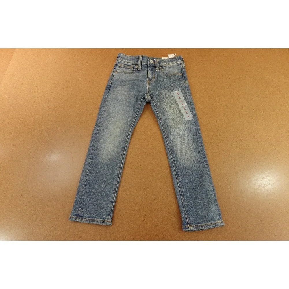 Old Navy Boys Size 5 Medium Wash Denim Built-In Flex Skinny Jeans NWT